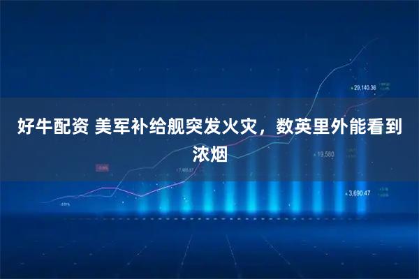 好牛配资 美军补给舰突发火灾，数英里外能看到浓烟